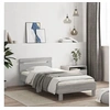 Image de Cadre de Lit avec Tête de Lit, Lit Simple avec Sommier à Lattes, Lit Adulte, Meuble de Chambre, Sonoma Gris 100x200 838531