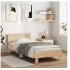 Image de Cadre de lit sans matelas avec tête de lit 90x190 cm