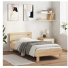 Image de Bedframe met hoofdbord zonder matras sonoma eiken 75x190 cm838570