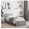Image de Bedframe met hoofdeinde bewerkt hout betongrijs 90x200 cm838627