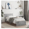 Image de Bedframe met hoofdbord bewerkt hout betongrijs 75x190 cm838662