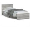 Image de Bedframe met hoofdbord bewerkt hout grijs sonoma 75x190 cm838664