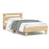 Image de Cadre de lit sans matelas avec lumières LED 90x190 cm