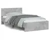 Image de Bedframe met hoofdbord en LED-verlichting betongrijs 100x200 cm838802
