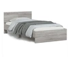 Image de Bedframe met hoofdbord en LED grijs sonoma eiken 100x200 cm838804