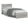 Image de Bedframe met hoofdbord en LED grijs sonoma eikenkleur 90x190 cm838839