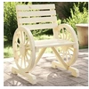 Image de Lot de 2 Chaises de Jardin, Fauteuils avec Dossier, Sièges avec Accoudoirs Terrasse Balcon Patio Extérieur, Bois de 365101