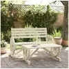 Image de Salon de jardin bois massif vert 2 pieces 2 personnes
