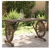 Image de Table de Jardin, Table à Manger Rectangulaire, Meuble de Pique-nique Patio Balcon Arrière-cour Terrasse Extérieur, 365114