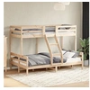 Image de Lit superposé 80x200/120x200 cm bois de pin massif, lit, cadre de lit, lit loft, meubles de chambre à coucher, 3207161