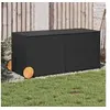 Image de Salon de jardin noir resine tressee