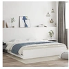 Image de Bedframe met lades bewerkt hout wit 200x200 cm3207245