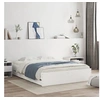 Image de Cadre de Lit avec Tiroirs, Lit Double avec Sommier à Lattes, Lit Adulte, Meuble de Chambre à Coucher, Blanc 150x200 3207266