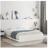 Image de Cadre de Lit avec Tiroirs, Lit Double avec Sommier à Lattes, Lit Adulte, Meuble de Chambre à Coucher, Blanc 140x200 3207273