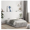 Image de Cadre de Lit et Tiroirs, Lit Simple avec Sommier à Lattes, Lit Adulte, Meuble de Chambre, Moderne, Gris Béton 90x200 3207297