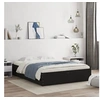Image de Cadre de lit avec tiroirs sans matelas noir 140x190 cm