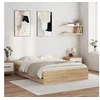 Image de Bedframe met lades bewerkt hout sonoma eikenkleurig 135x190 cm3207310