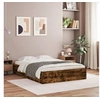 Image de Bedframe met lades bewerkt hout gerookt eikenkleurig 135x190 cm3207312