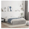 Image de Cadre de lit avec tiroirs sans matelas sonoma gris 120x190 cm