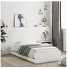 Image de Cadre de lit avec tiroirs sans matelas blanc 90x190 cm
