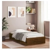 Image de Cadre de lit à tiroirs chêne marron 90x190 cm bois d'ingénierie, lit, lit de rangement, cadre de lit simple, lit 3207328