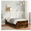 Image de Bedframe met lades gerookt eikenkleurig 100x200 cm3207340
