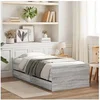 Image de Bedframe met lades grijs sonoma eikenkleurig 90x200 cm3207376