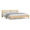 Image de Cadre de lit sans matelas chï¿½ne sonoma 160x200 cm