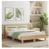Image de Cadre de lit sans matelas chêne sonoma 140x190 cm