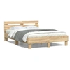 Image de Bedframe met hoofdeinde bewerkt hout sonoma eiken 135x190 cm3207443