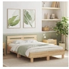 Image de Cadre de lit sans matelas chï¿½ne sonoma 120x190 cm