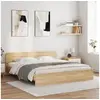 Image de Cadre de lit sans matelas chêne sonoma 200x200 cm