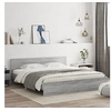 Image de Cadre de lit avec tête de lit sonoma gris 200x200 cm 3207460