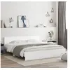 Image de Cadre de lit sans matelas blanc 180x200 cm