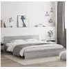 Image de Cadre de lit avec tête de lit sonoma gris 180x200 cm 3207467