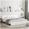 Image de Bedframe met hoofdeinde wit 160x200 cm3207469