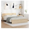 Image de Cadre de lit sans matelas chêne sonoma 140x200 cm