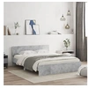 Image de Bedframe met hoofdeinde betongrijs 140x200 cm3207486