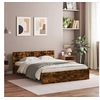 Image de Bedframe met hoofdeinde gerookt eikenkleurig 140x200 cm3207487