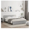 Image de Bedframe met hoofdeinde grijs sonoma eikenkleurig 140x200 cm3207488