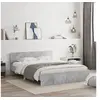 Image de Cadre de lit sans matelas gris béton 140x190 cm