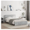 Image de Cadre de lit sans matelas gris béton 120x190 cm