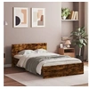 Image de Bedframe met hoofdeinde gerookt eikenkleurig 120x190 cm3207515