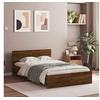 Image de Bedframe met hoofdeinde bruin eikenkleur 120x190 cm3207517