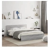 Image de Bedframe met hoofdeinde en LED-licht grijs sonoma 160x200 cm3207600