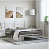 Image de Bedframe met hoofdbord metaal wit 150x200 cm374390