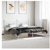 Image de Bedframe met hoofdbord metaal wit 183x213 cm374393