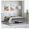 Image de Bedframe met hoofdbord metaal wit 193x203 cm374394