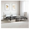 Image de Bedframe met hoofd- en voeteneinde metaal wit 183x213 cm374411