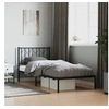 Image de Bedframe met hoofdbord metaal zwart 90x190 cm374429